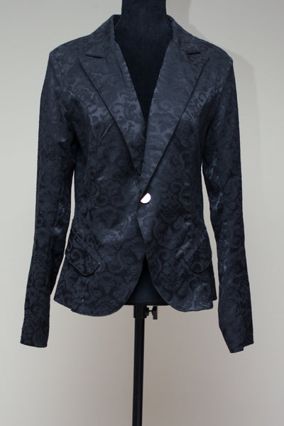 Black patterned blazer