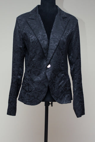 Black patterned blazer