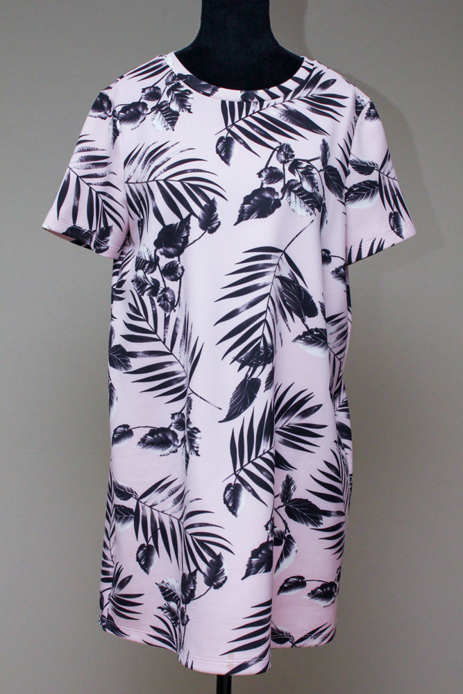 Light pink shirt dress