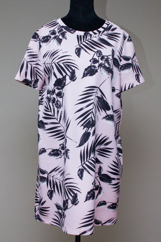 Light pink shirt dress