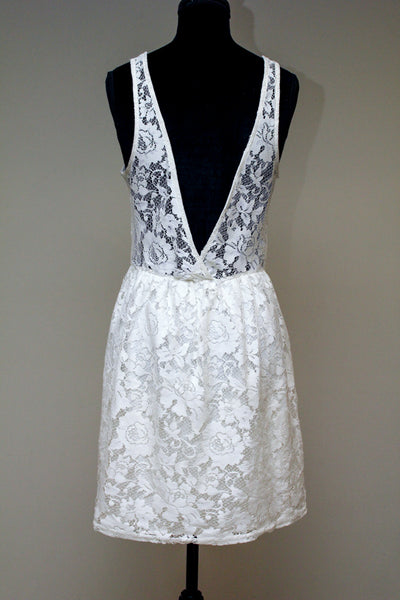 White lace dress