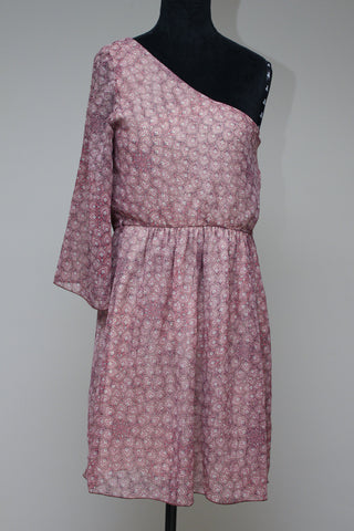 Slanted patterned dress