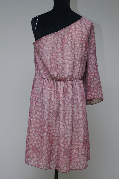 Slanted patterned dress