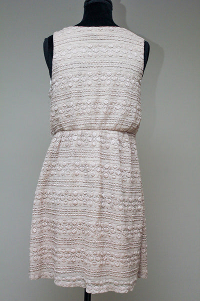Biege textured dress