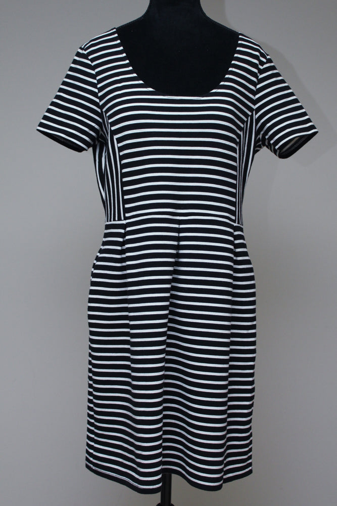 B/W striped dress