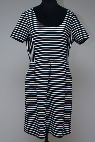 B/W striped dress