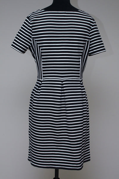B/W striped dress