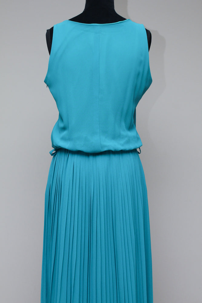 Teal blue maxi dress