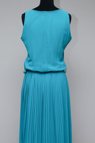 Teal blue maxi dress
